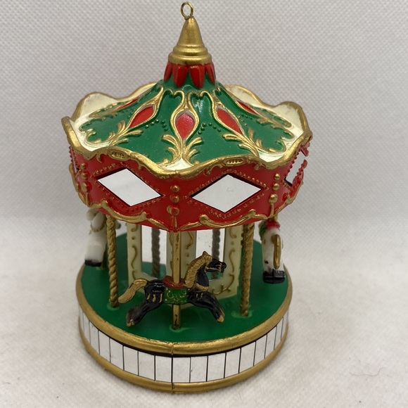 Vintage Noma Ornamotion Carousel Rotating Christmas Tree Ornament Holiday 1989 - Picture 11 of 15